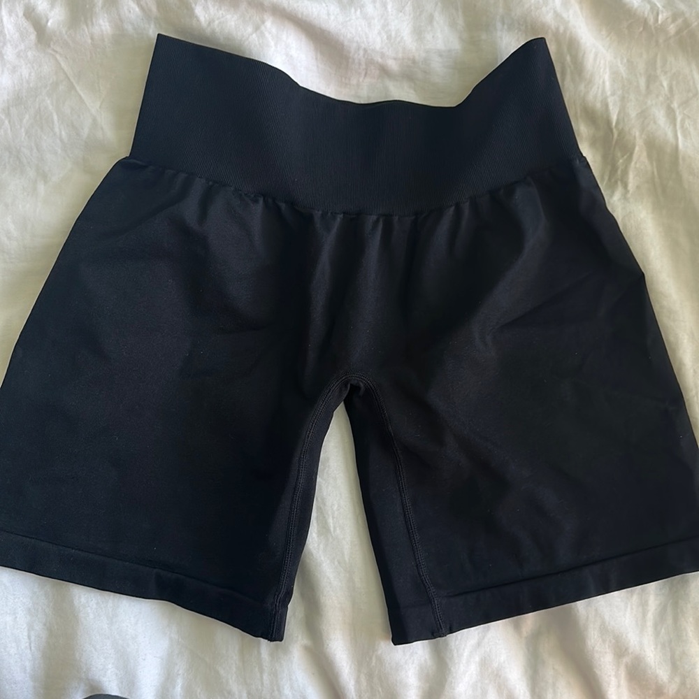 Black NVGTN biker shorts